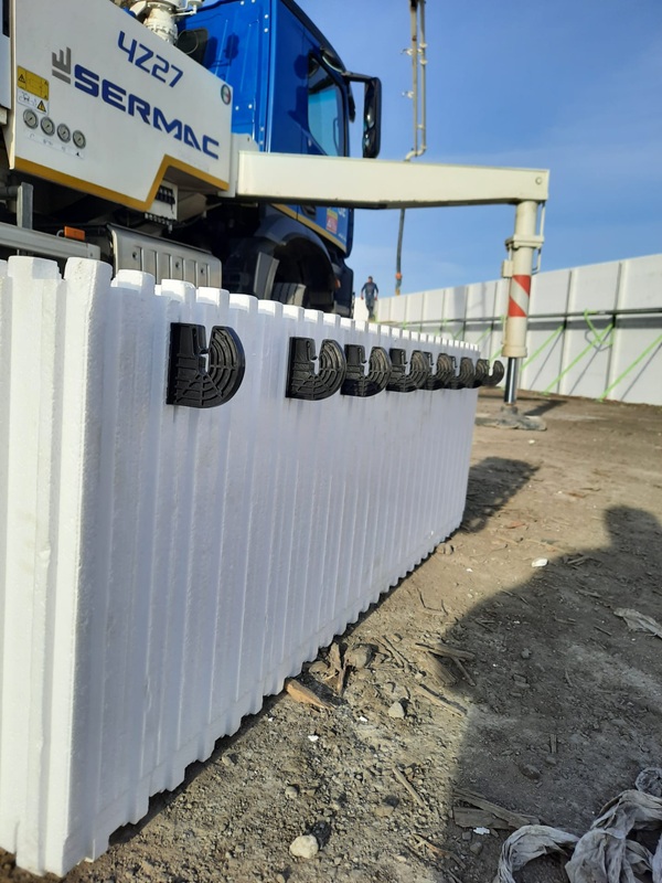 Below-grade and retaining walls braced with the ICF bracing system under hydrostatic load